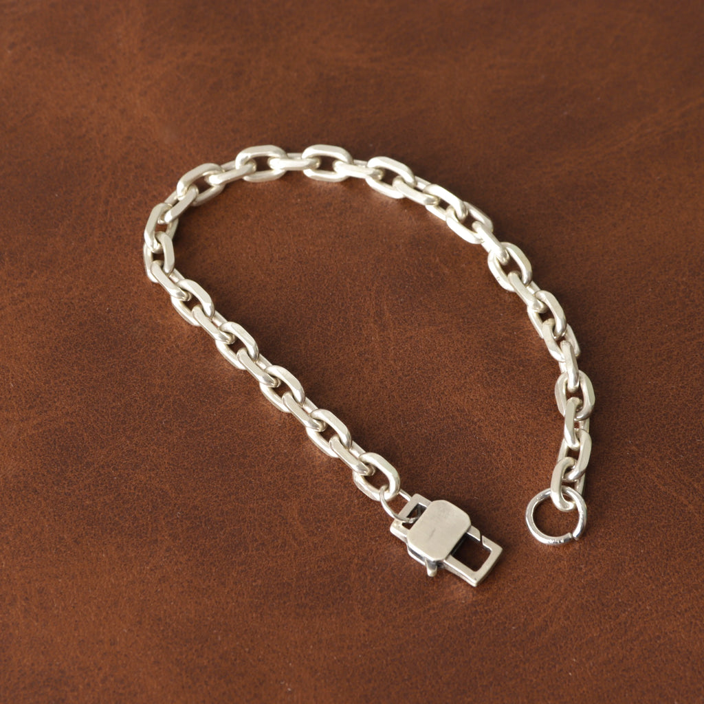 Personalized 925 Sterling Silver Anchor Cable Chain Anklet for Men Women