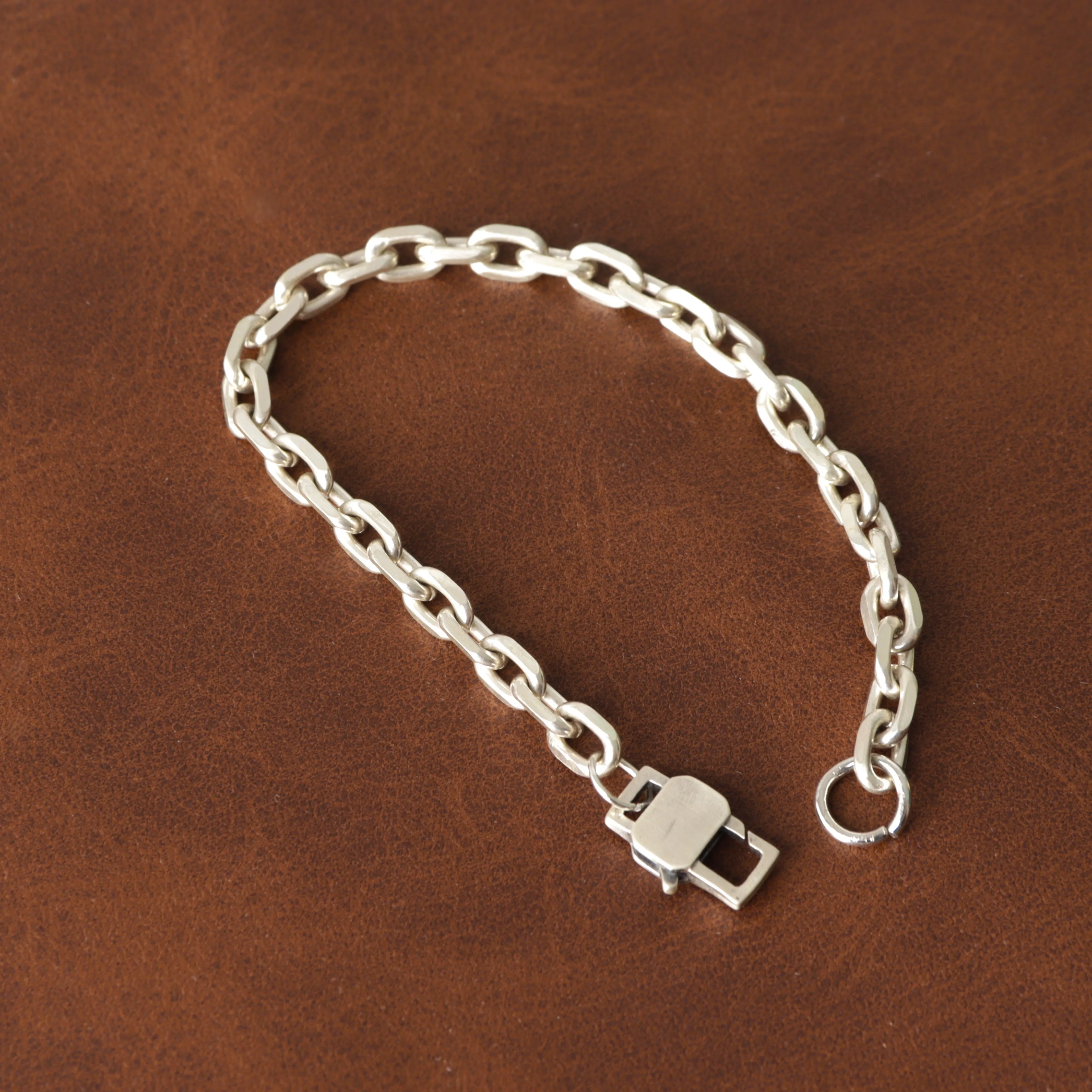 Personalized 925 Sterling Silver Anchor Cable Chain Anklet for Men Women