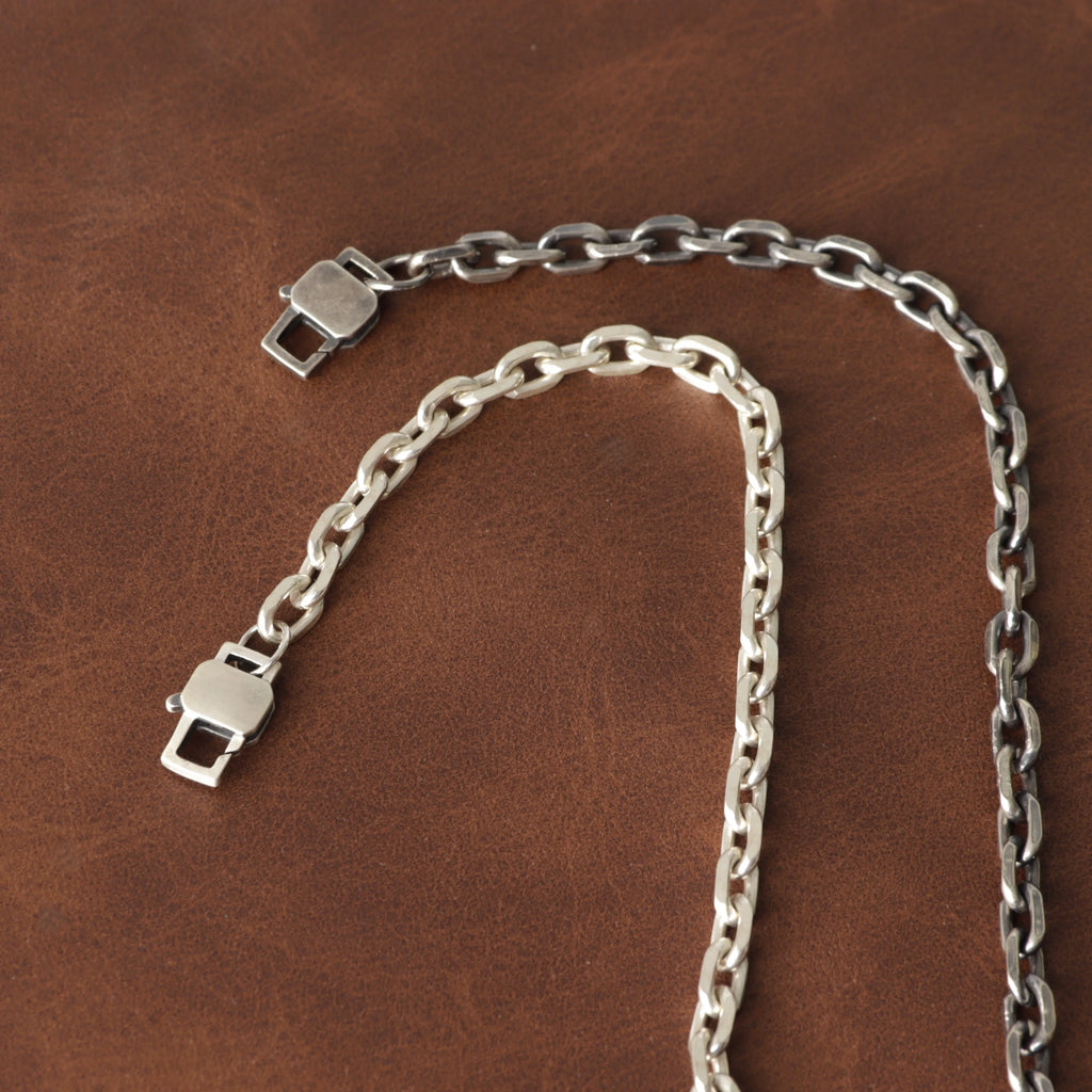 Personalized 925 Sterling Silver Anchor Cable Chain Anklet for Men Women