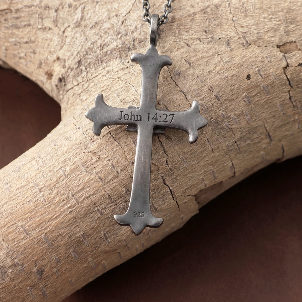 Custom 925 Sterling Silver Eye of Providence Cross Pendant for Divine Watchful Grace