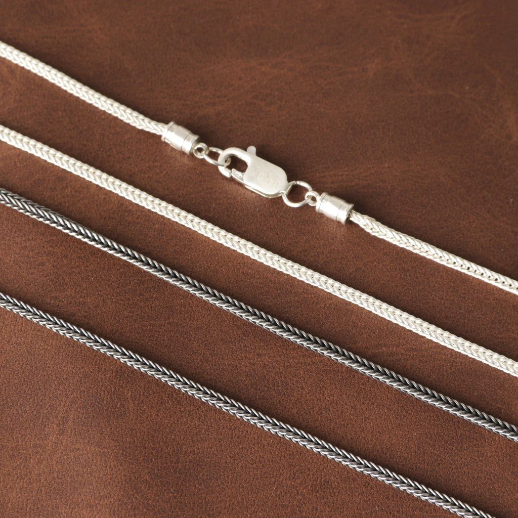 Custom 925 Sterling Silver Foxtail Chain Anklet, Engraved Groomsmen Bridesmaid Gift for Him Her