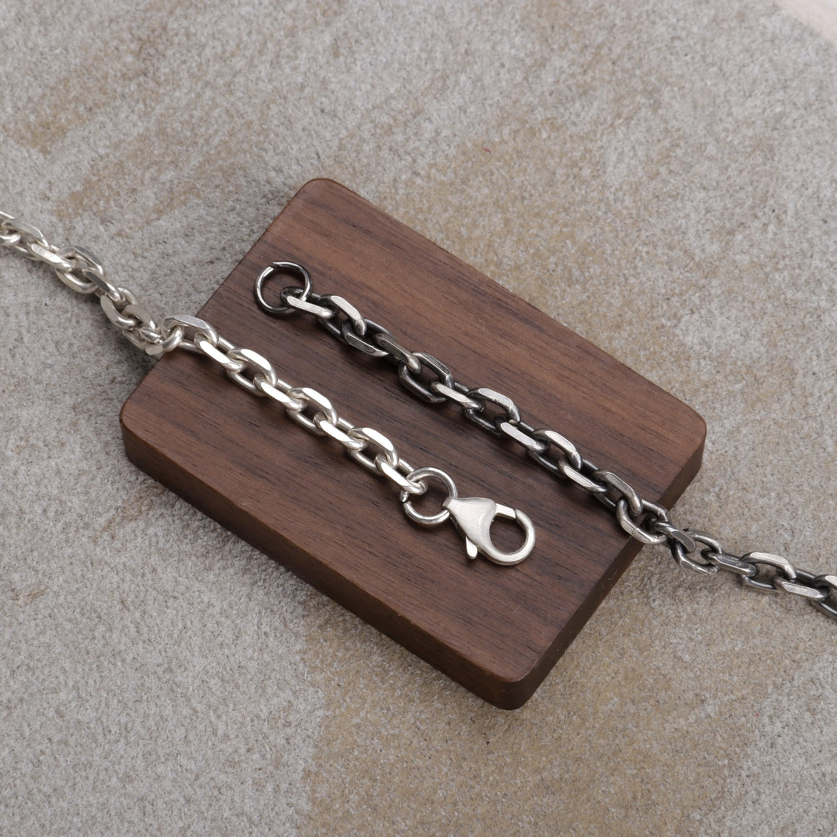 925 Sterling Silver Anchor Chain Anklet for Men & Women