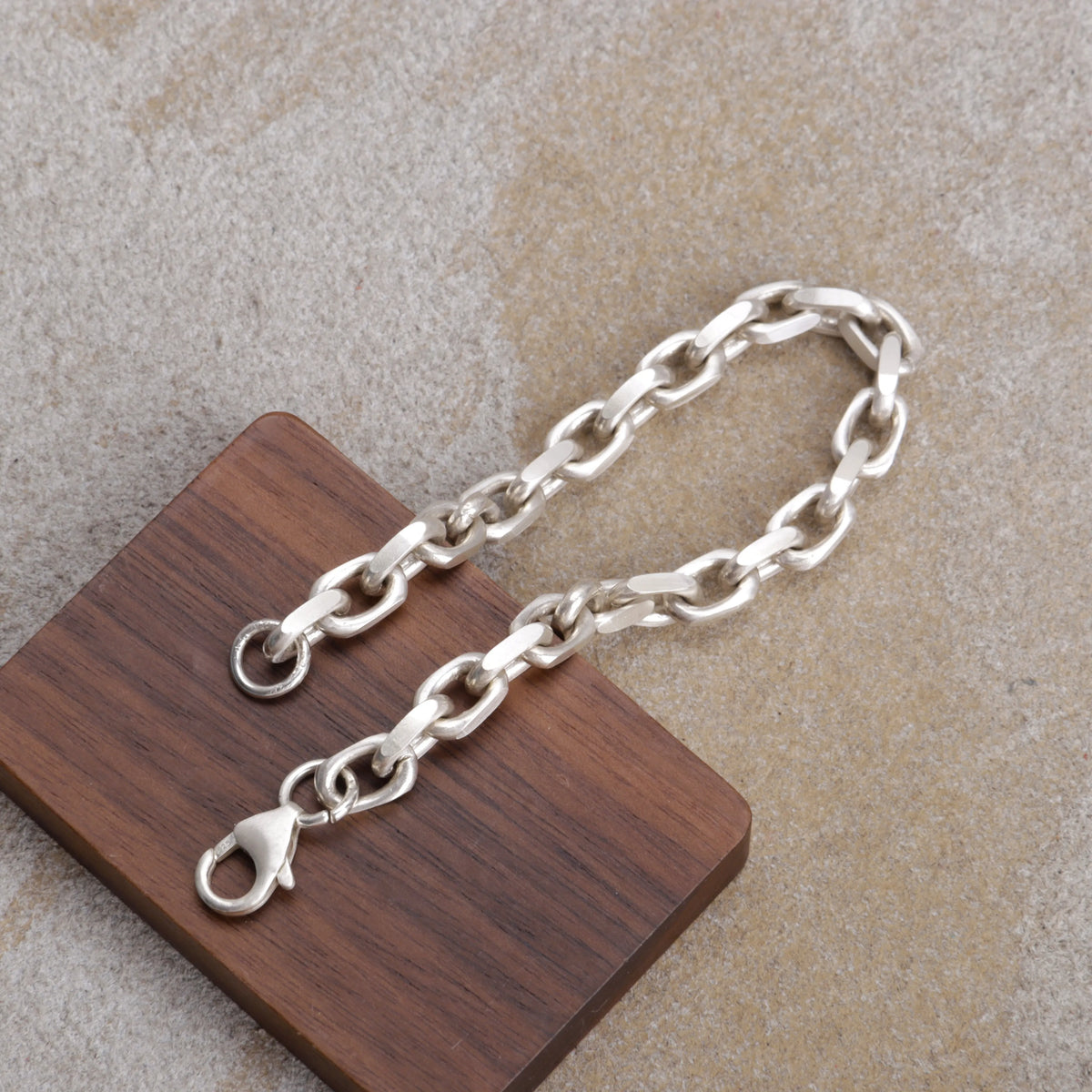 925 Sterling Silver Cable Chain Anklet | Unisex Summer Vacation Gift