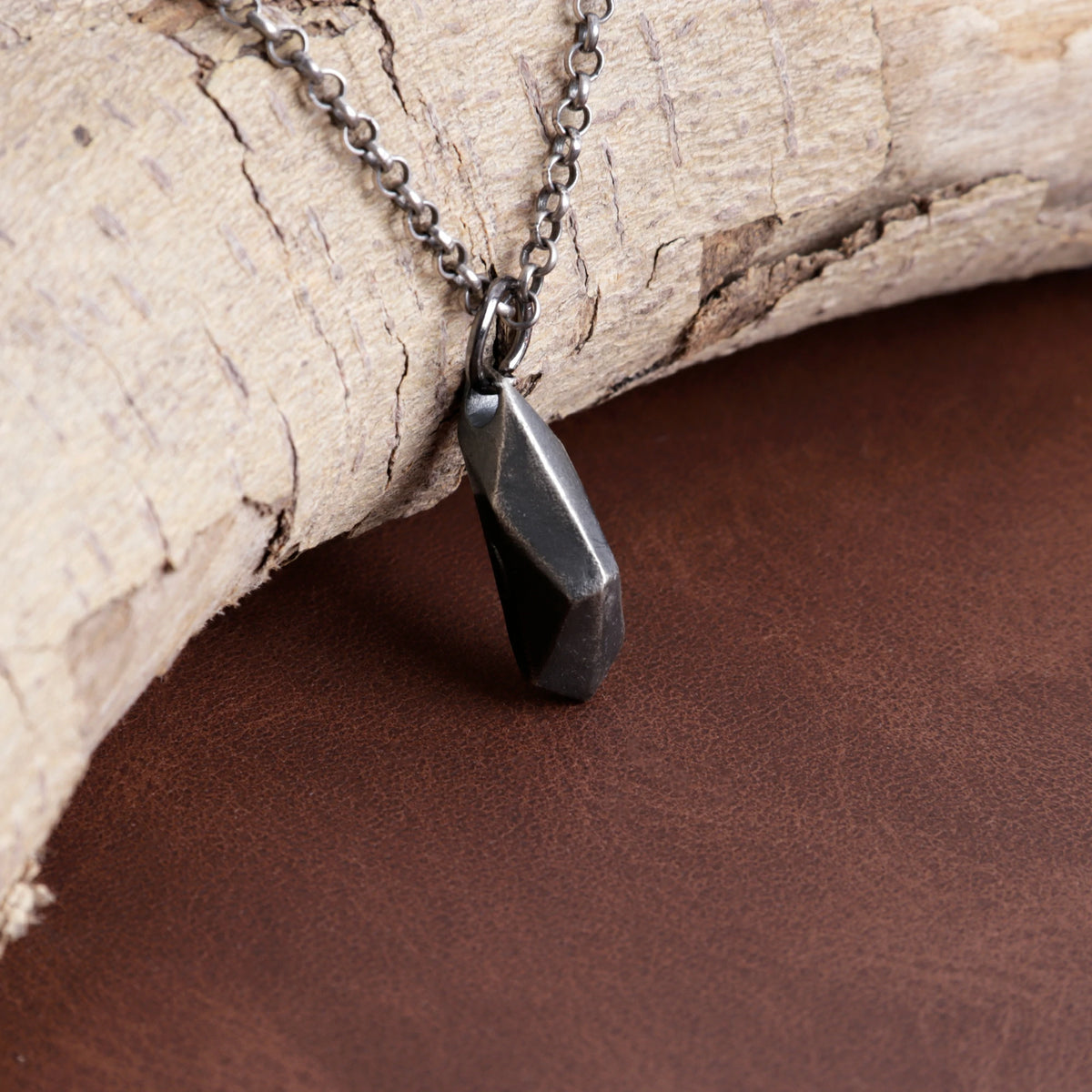 925 Sterling Silver Crescent Moon Wishing Stone Pendant Bringing Mystical Magic And Hope