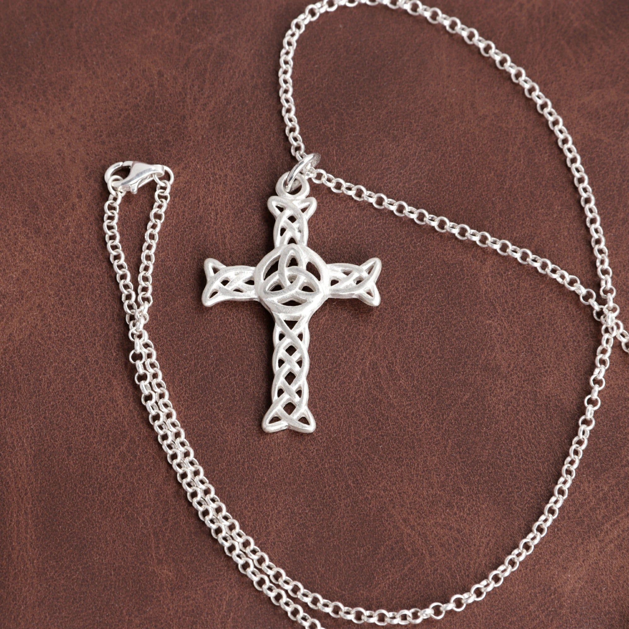 925 Sterling Silver Celtic Cross Pendant for Divine Grace & Eternal Protection