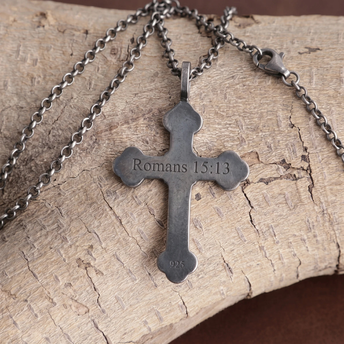 925 Sterling Silver Engravable Celtic Cross Pendant Honoring Eternal Holy Trinity Grace