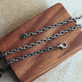 Men's 925 Sterling Silver Anchor Chain Necklace