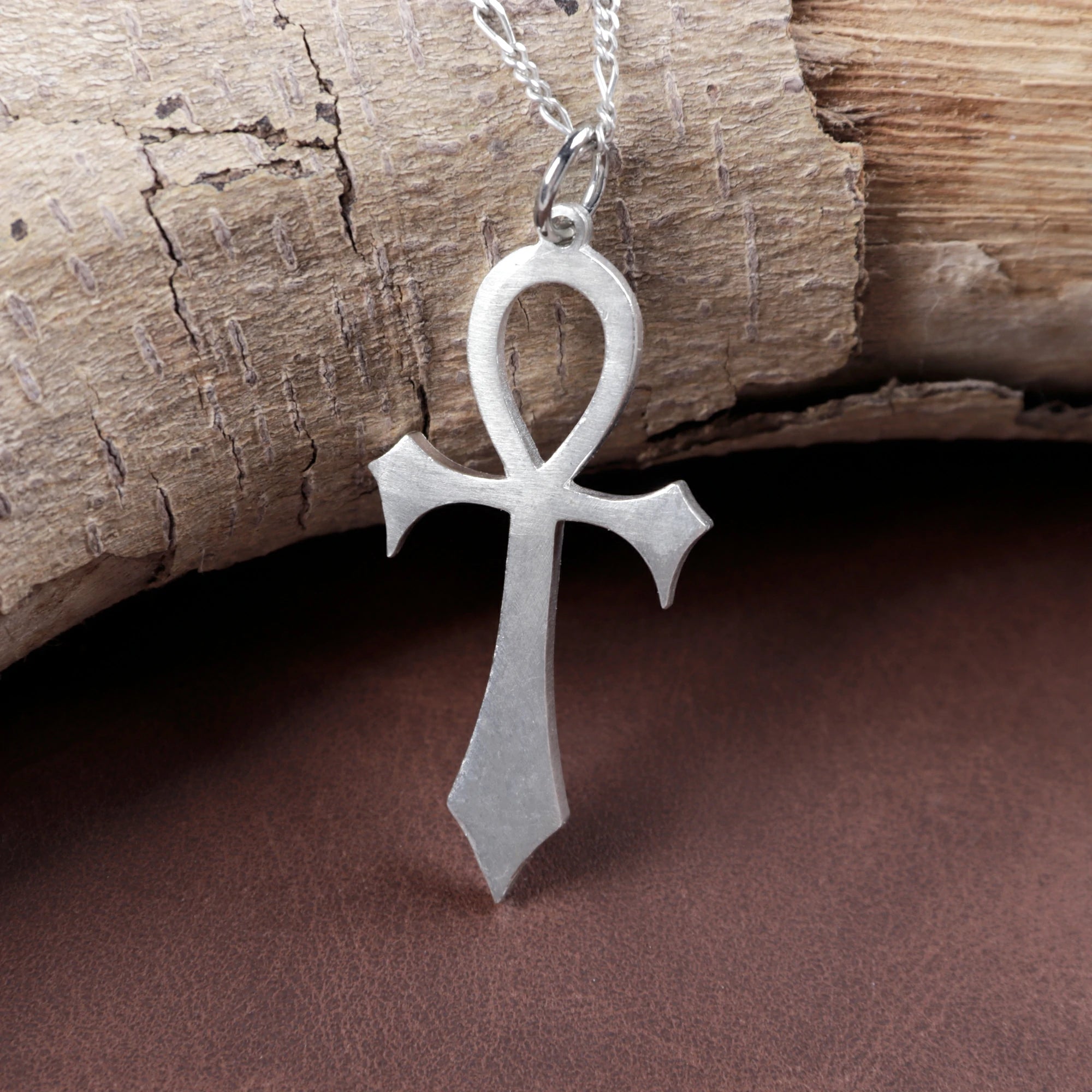 925 Sterling Silver Ankh Key of Life Durable Cross Pendant Faith Gift