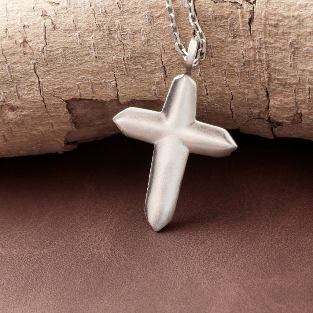 925 Sterling Silver Radiant Starburst Cross Pendant for Divine Light and Holy Grace