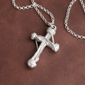 925 Sterling Silver Sacred Rope Cross Pendant Binding Your Soul To Eternal Divine Love