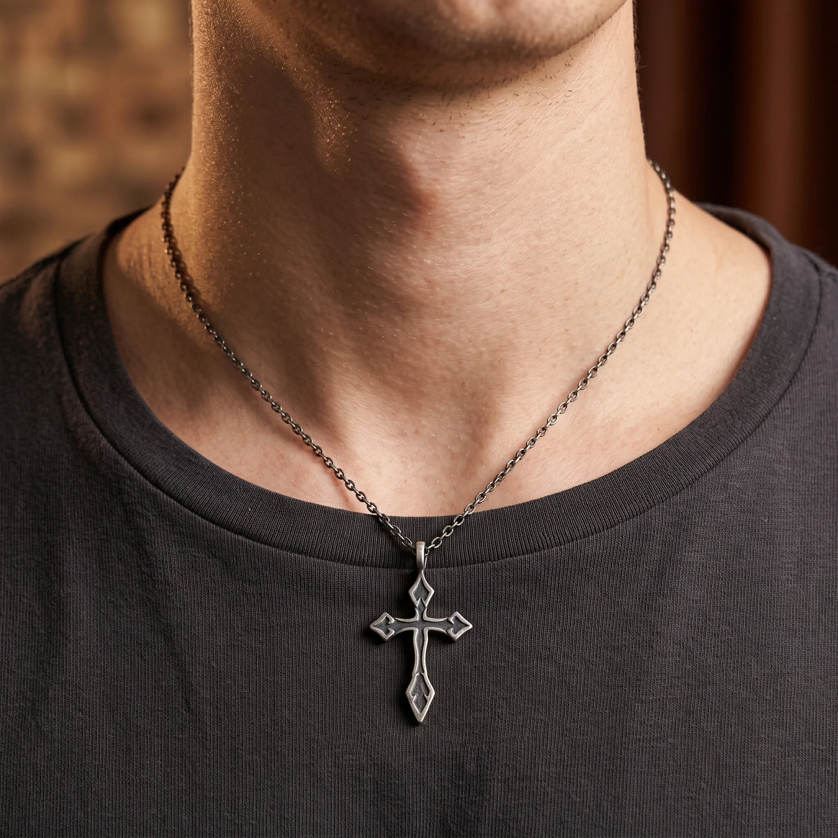 Custom 925 Sterling Silver Spearhead Cross Pendant Shielding Your Soul In Holy Faith