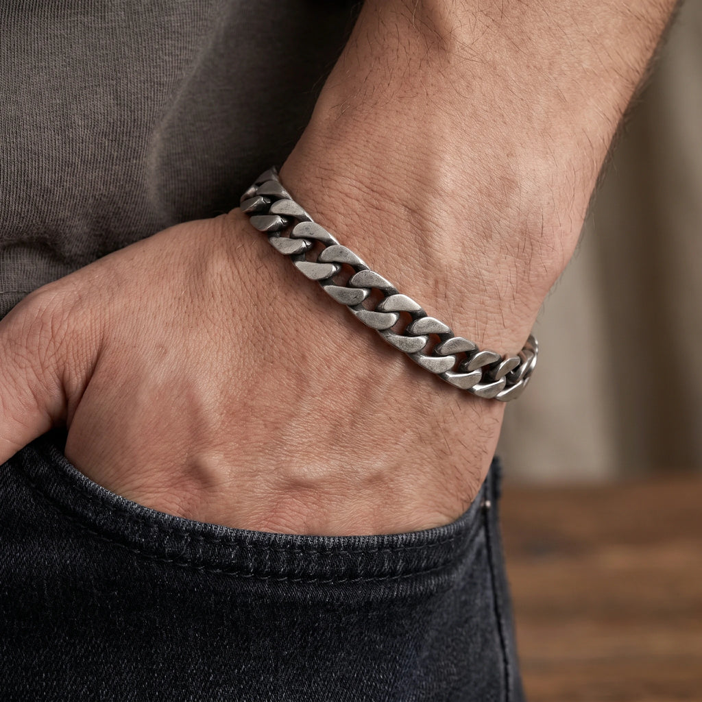 925 Sterling Silver Curb Cuban Link Bracelet Delivering Bold Edge And Timeless Power