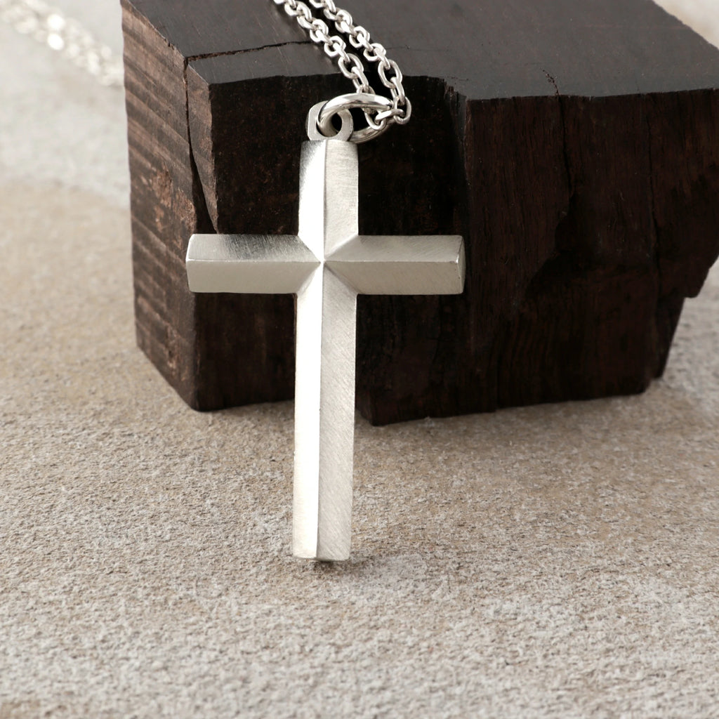 925 Sterling Silver Holy Crucifix, Sacred Jesus Cross Pendant for Faith & Salvation
