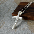 Enduring Hope Crucifix Necklace, Genuine 925 Sterling Silver Spirit of Fortitude Pendant