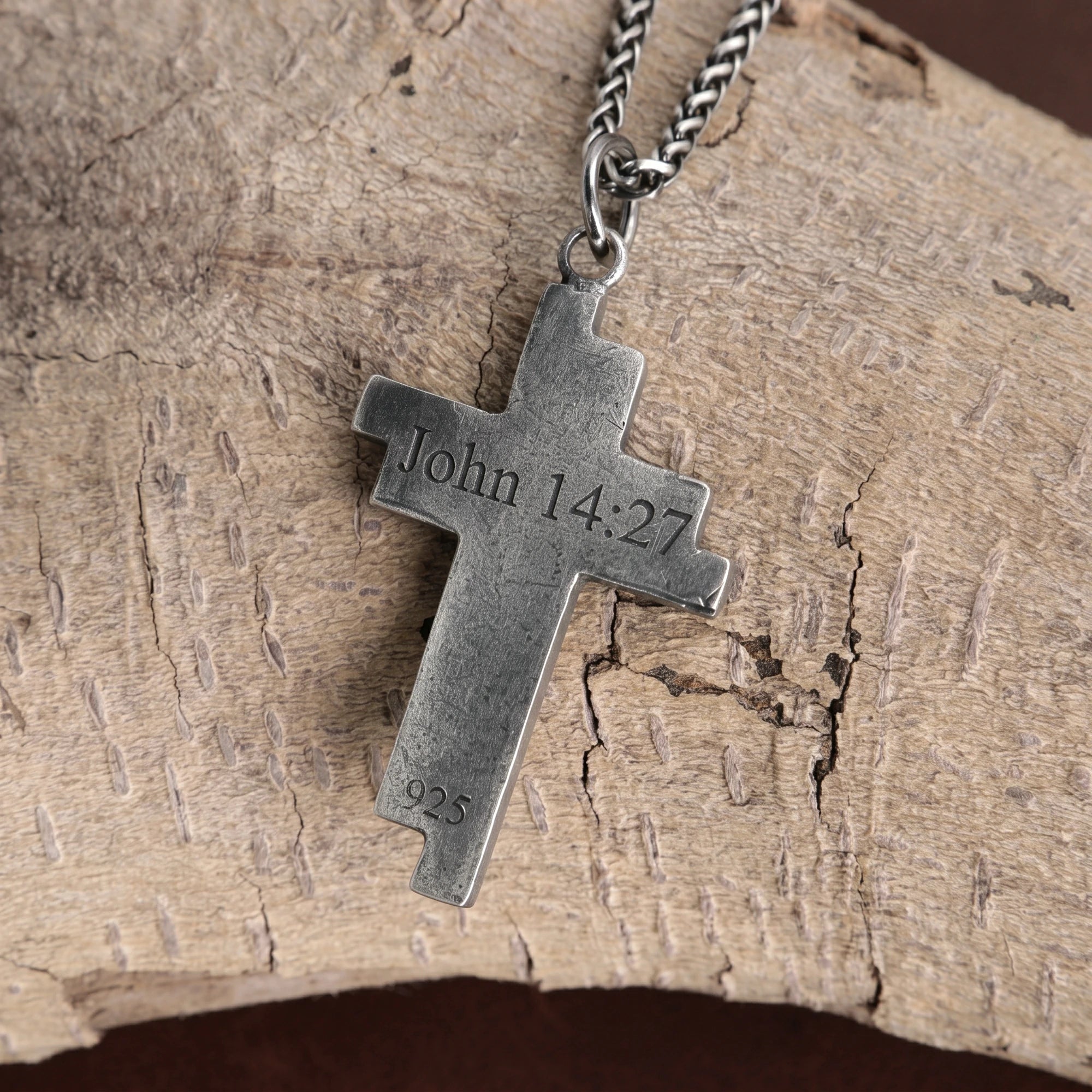 Custom 925 Sterling Silver Layered Cross Pendant for Spiritual Fortitude & Divine Light