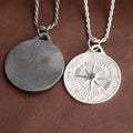 925 Sterling Silver Engravable Compass Pendant Guiding Your Journey In Timeless Style