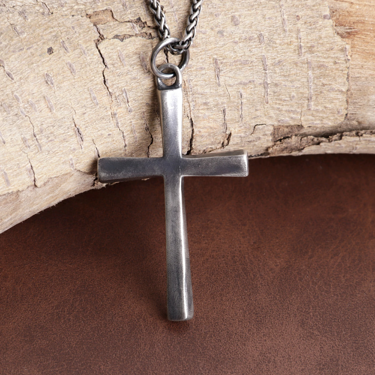 925 Sterling Silver Engravable Twisted Cross Pendant Anchored In Divine Grace