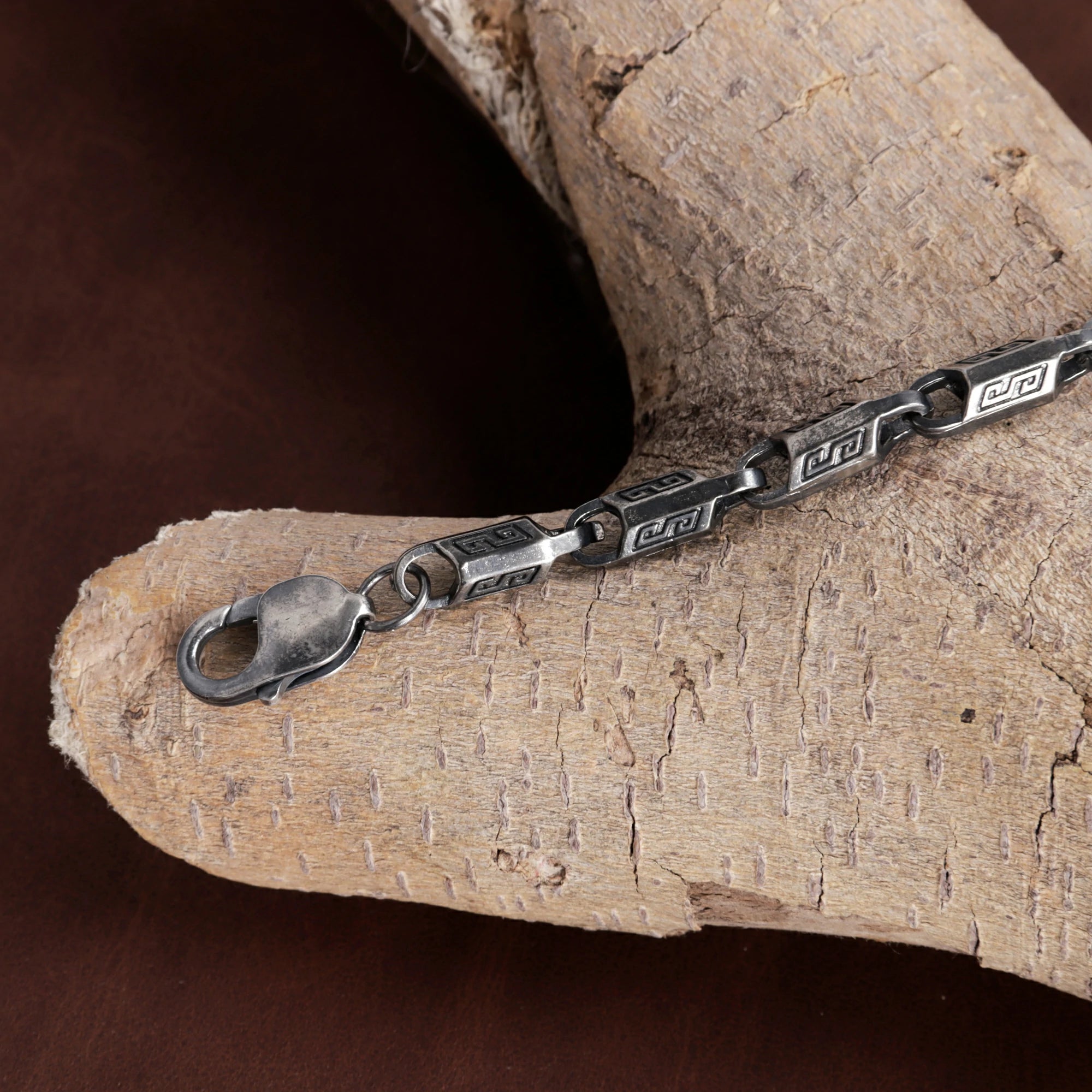 Custom 925 Sterling Silver Engraved Link Bracelet for Timeless Style and Personal Identity