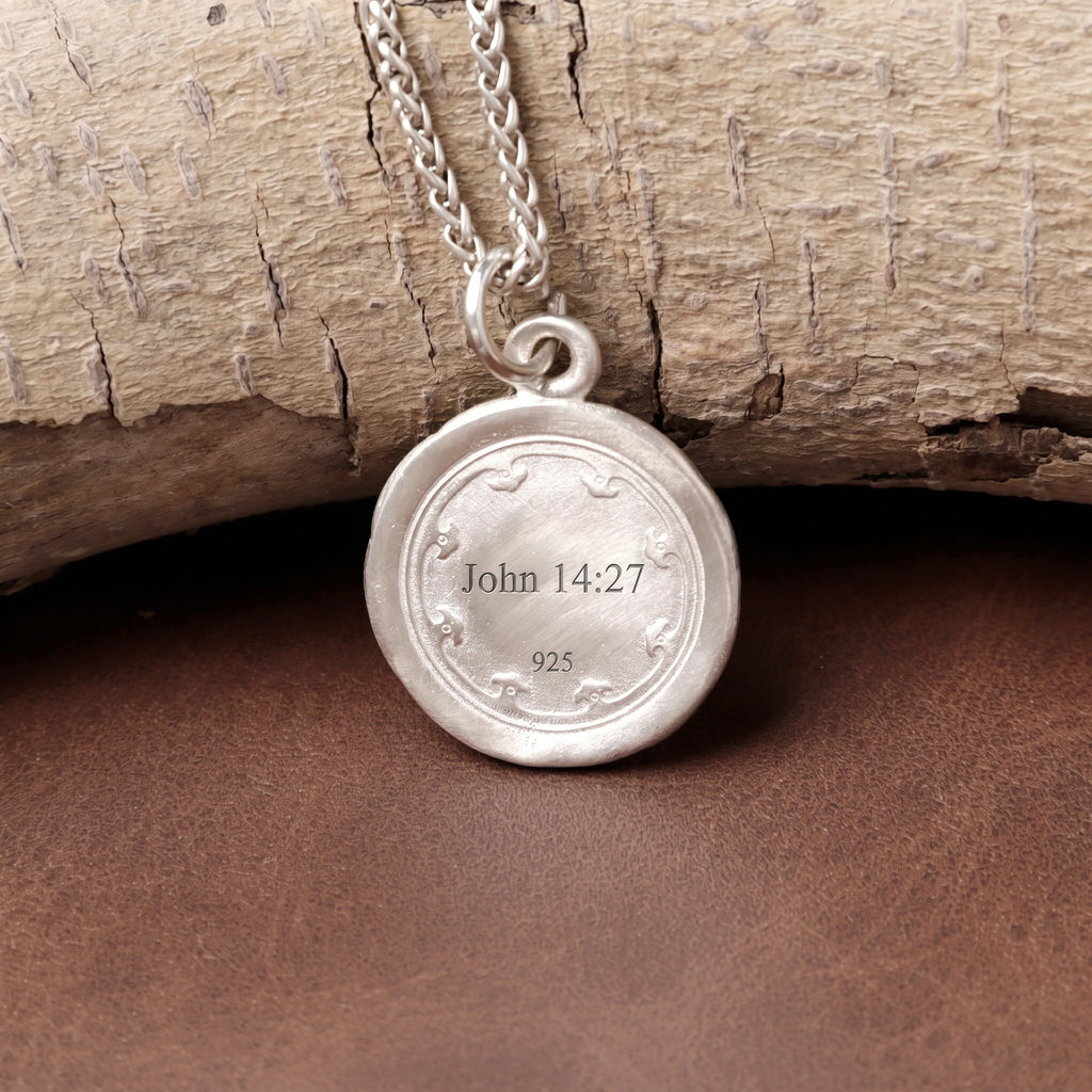 Custom 925 Sterling Silver Jesus Medallion for Sacred Grace & Holy Protection