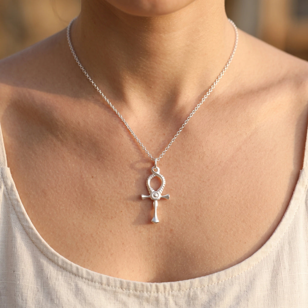 925 Sterling Silver Ankh Key Of Life Cross Pendant Sacred Symbol Of Eternal Divine Breath