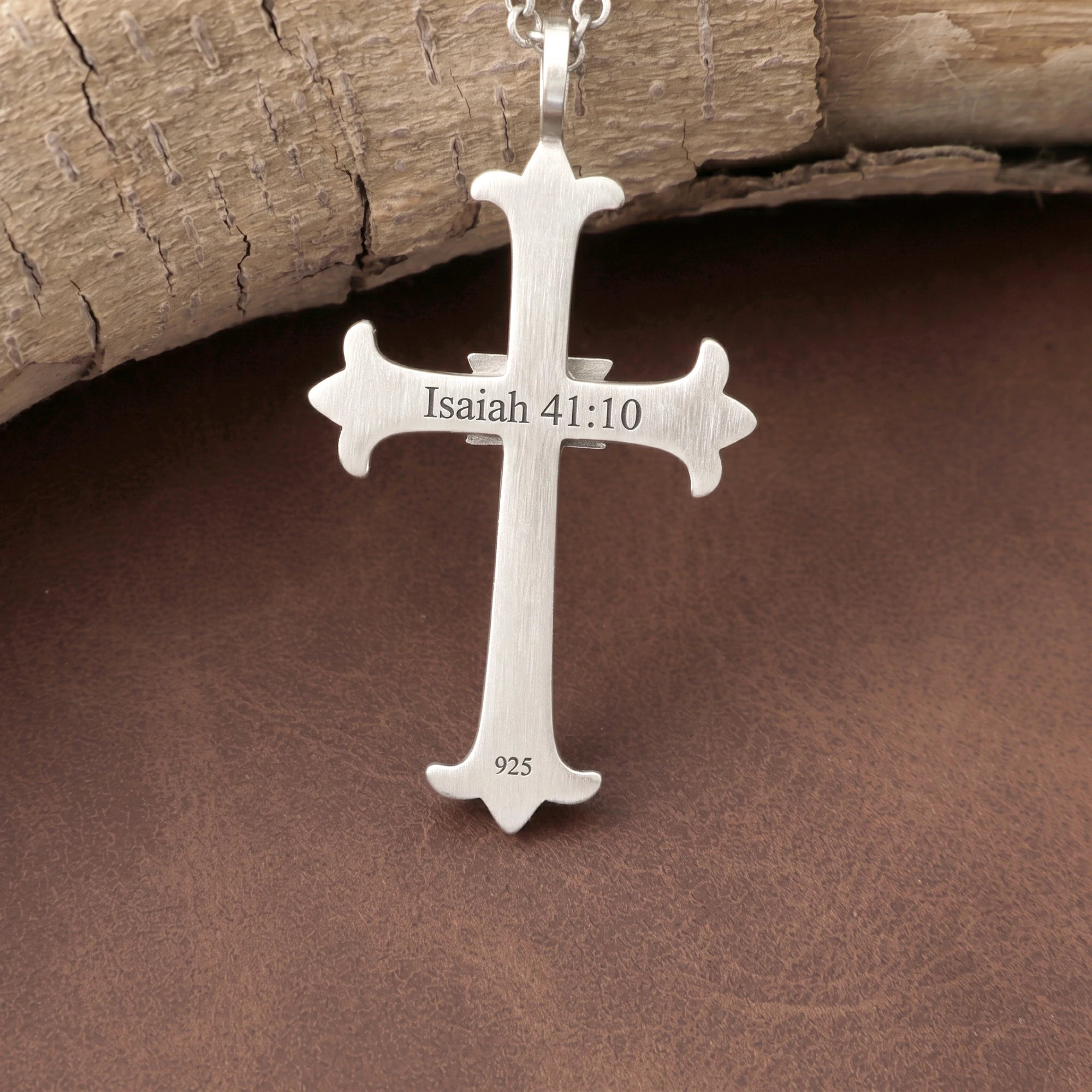 Custom 925 Sterling Silver Eye of Providence Cross Pendant for Divine Watchful Grace