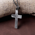 925 Sterling Silver Jesus Name Cross Durable Custom Engravable Pendant Necklace