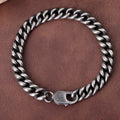925 Sterling Silver Engravable Curb Link Bracelet Delivering Bold Masculine Power