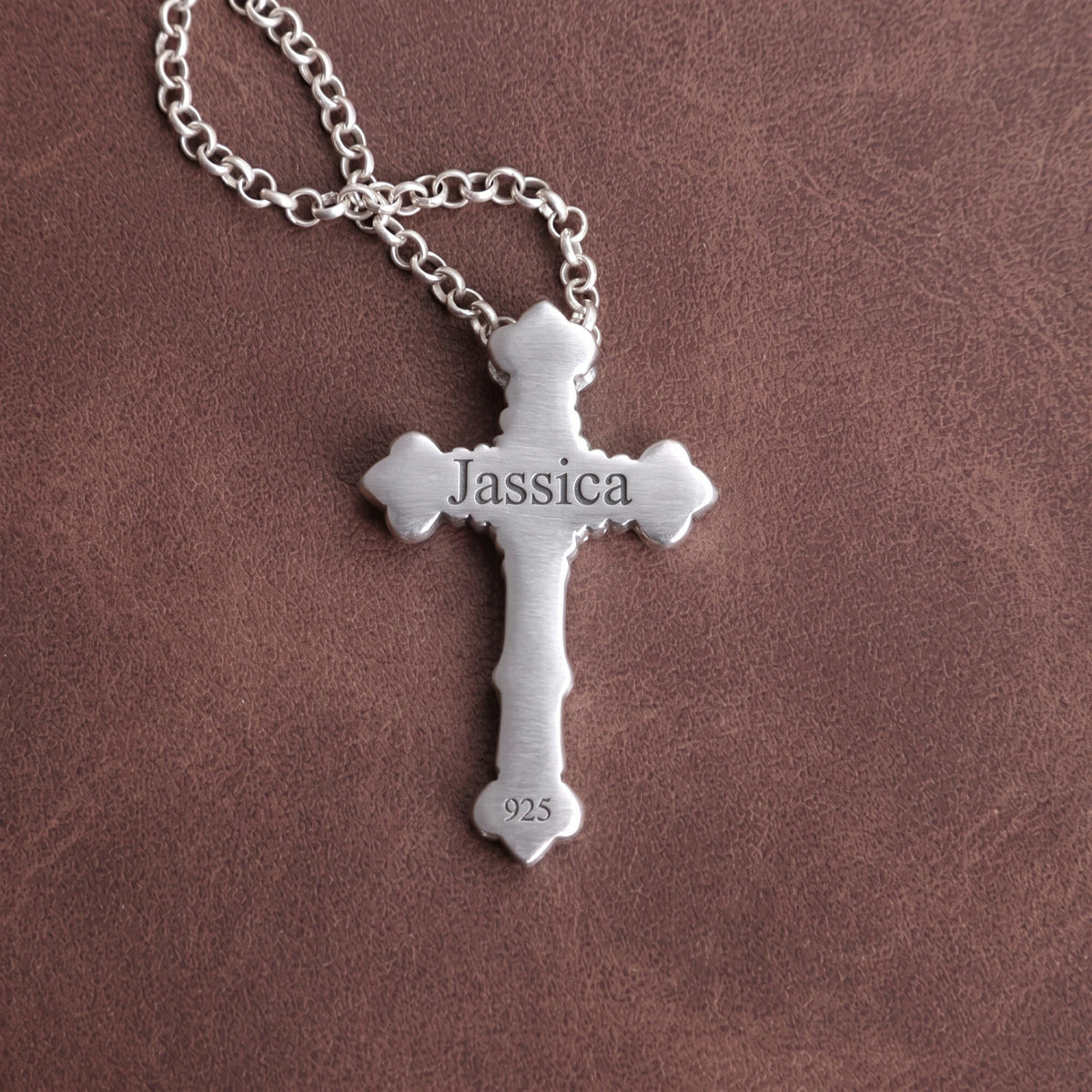 Custom 925 Sterling Silver Baroque Cross Pendant Enfolding Your Soul In Heavenly Grace