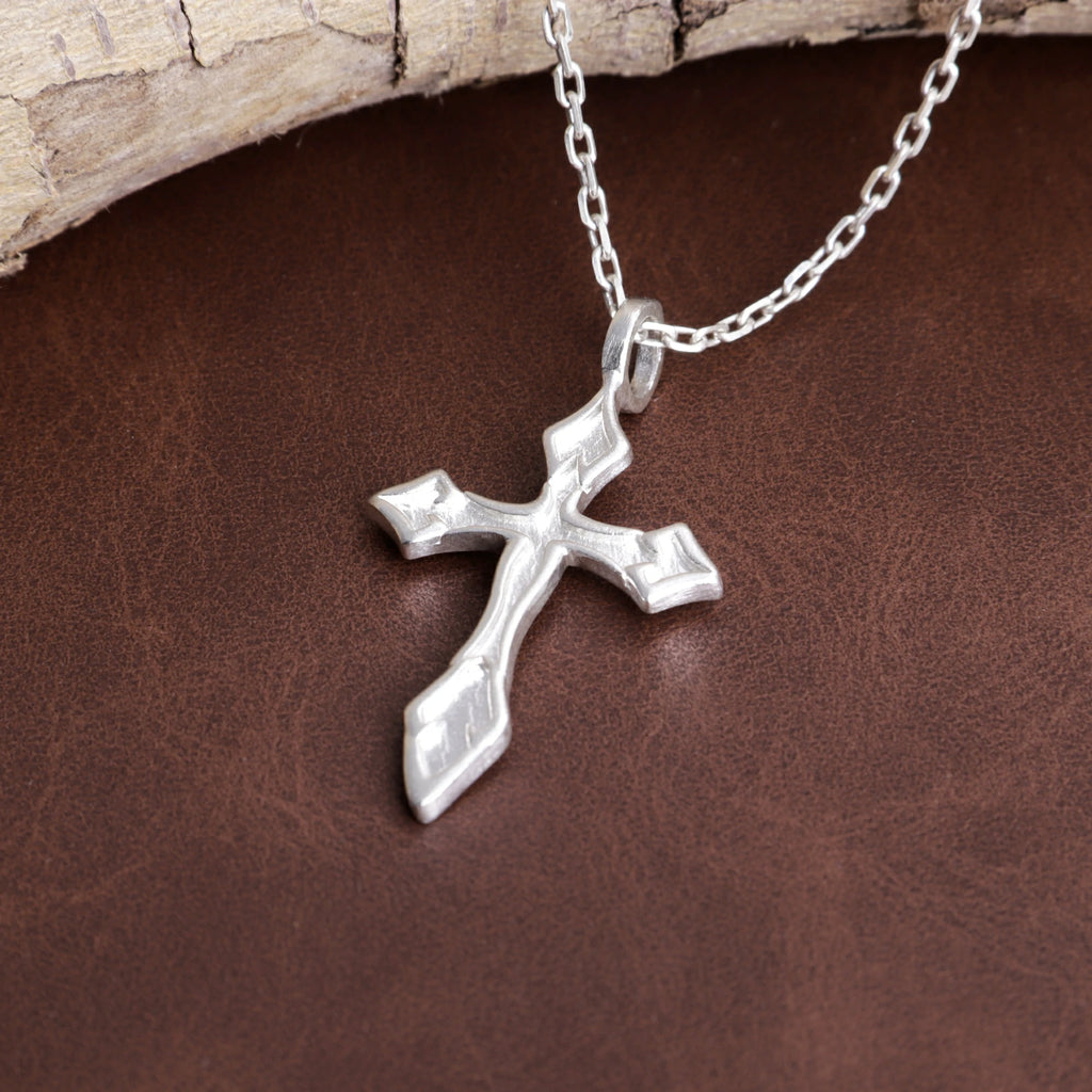 Custom 925 Sterling Silver Spearhead Cross Pendant Shielding Your Soul In Holy Faith