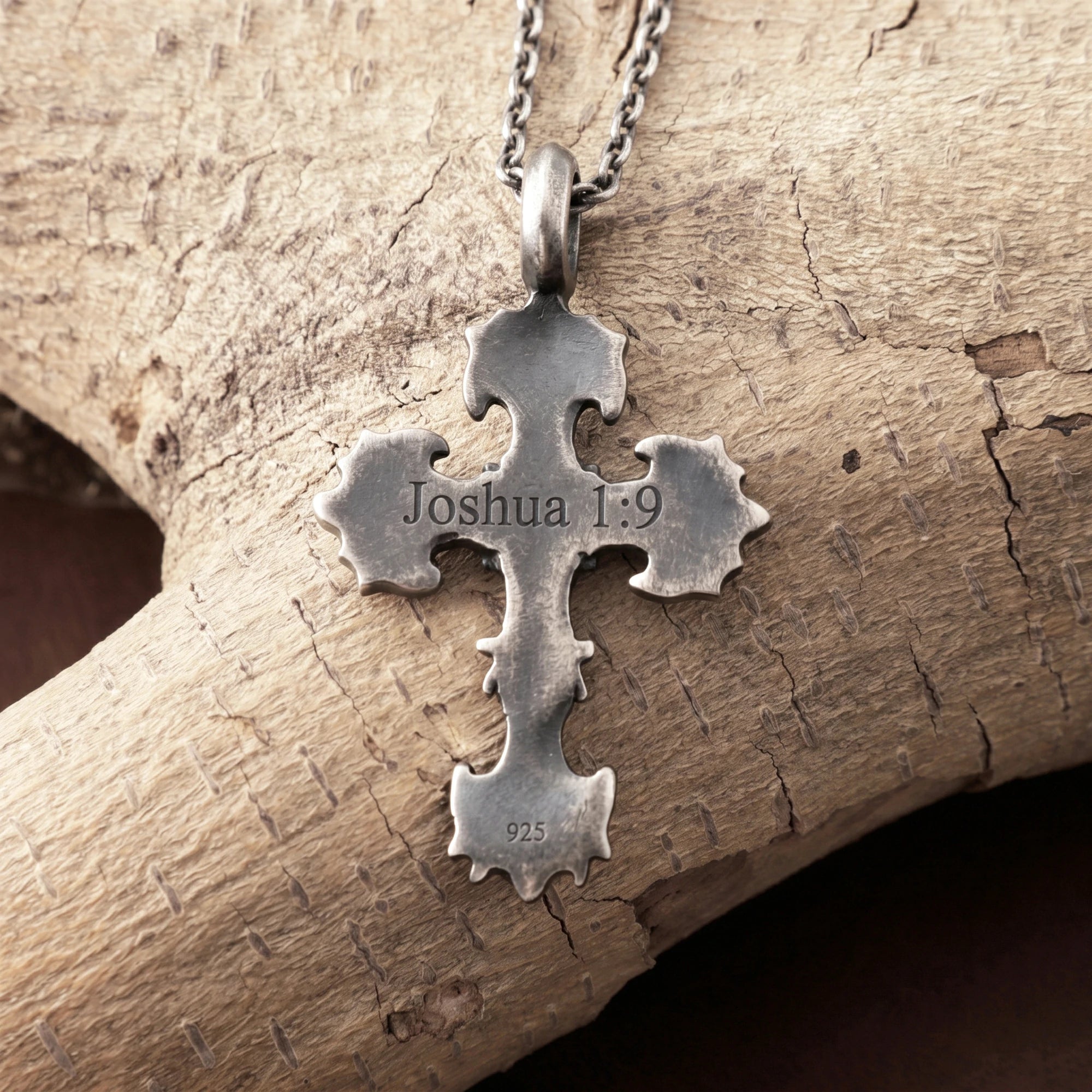 Custom 925 Sterling Silver Baroque Floral Cross Pendant for Sacred Grace & Eternal Faith