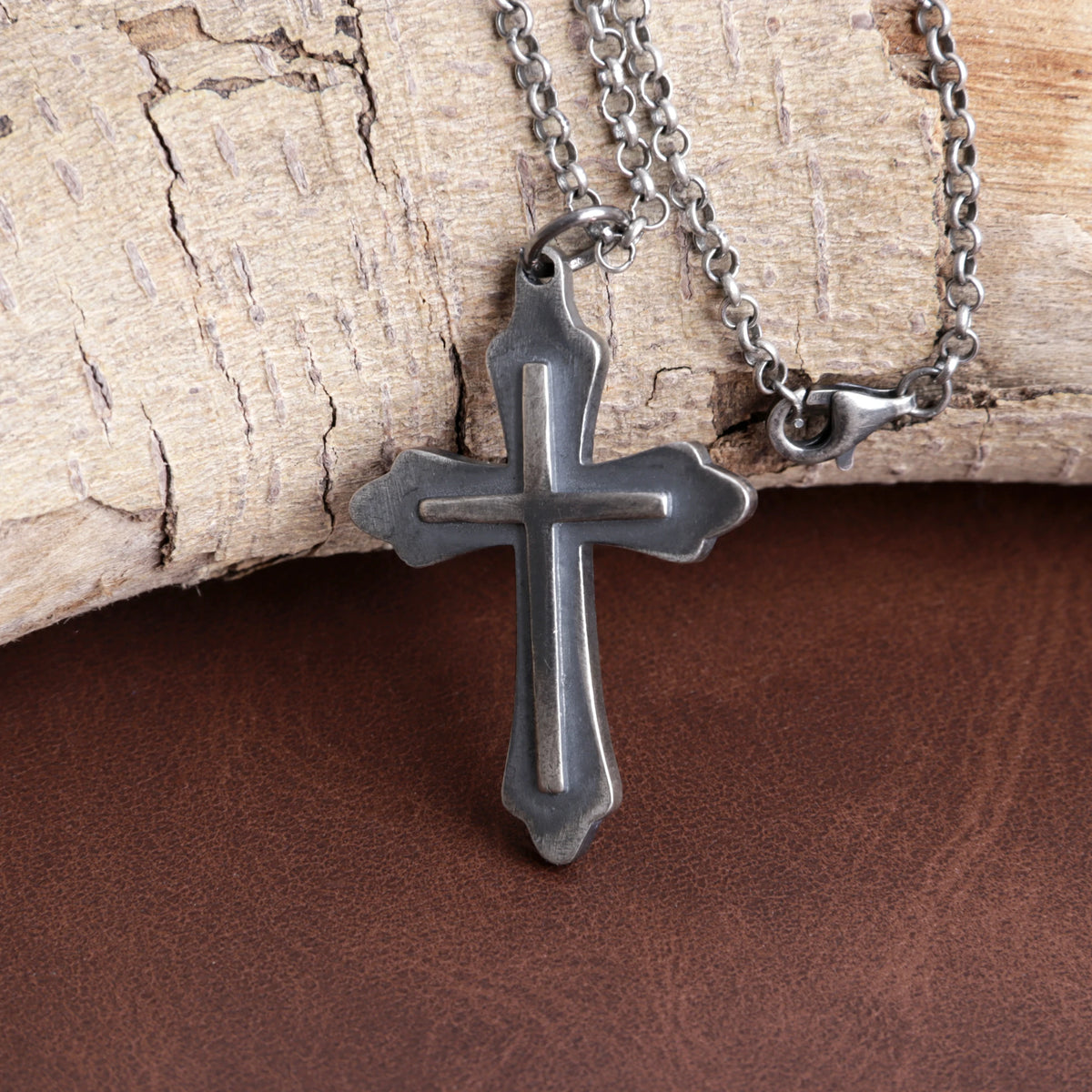 Custom 925 Sterling Silver Trinity Cross Pendant for Sacred Grace & Holy Salvation