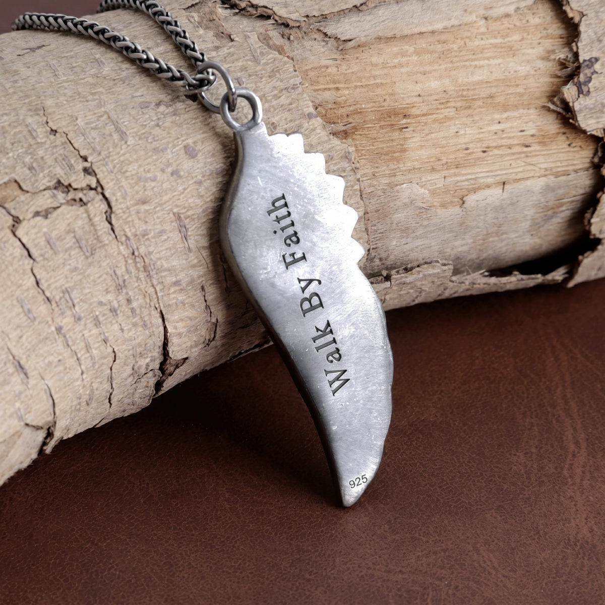 Custom 925 Sterling Silver Angel Wing Pendant Bringing Guardian Protection And Freedom