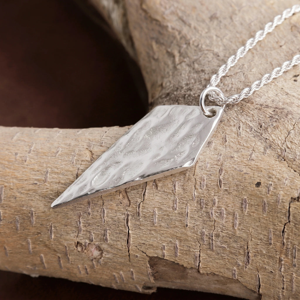 925 Sterling Silver Arrowhead Pendant for Courage and Unshakable Focus