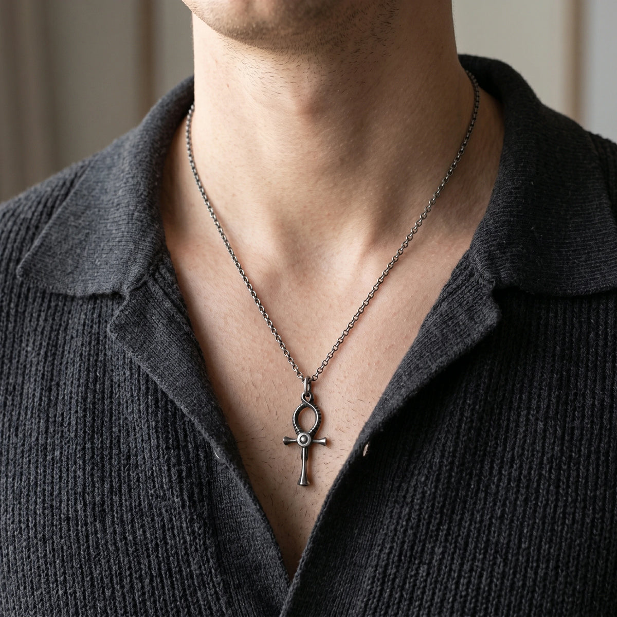 925 Sterling Silver Ankh Key Of Life Cross Pendant Sacred Symbol Of Eternal Divine Breath