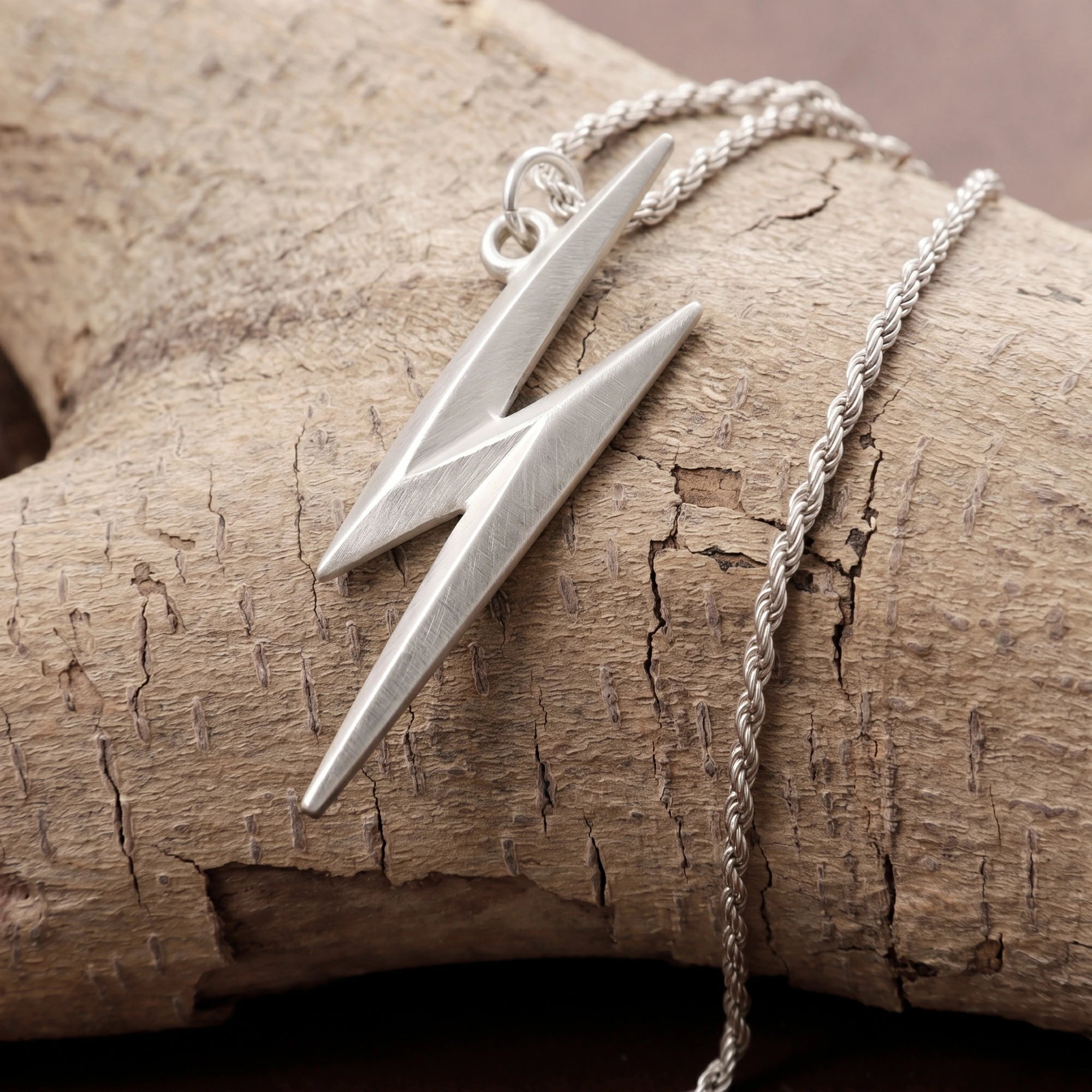 925 Sterling Silver Lightning Bolt Pendant for Bold Style and Inner Strength