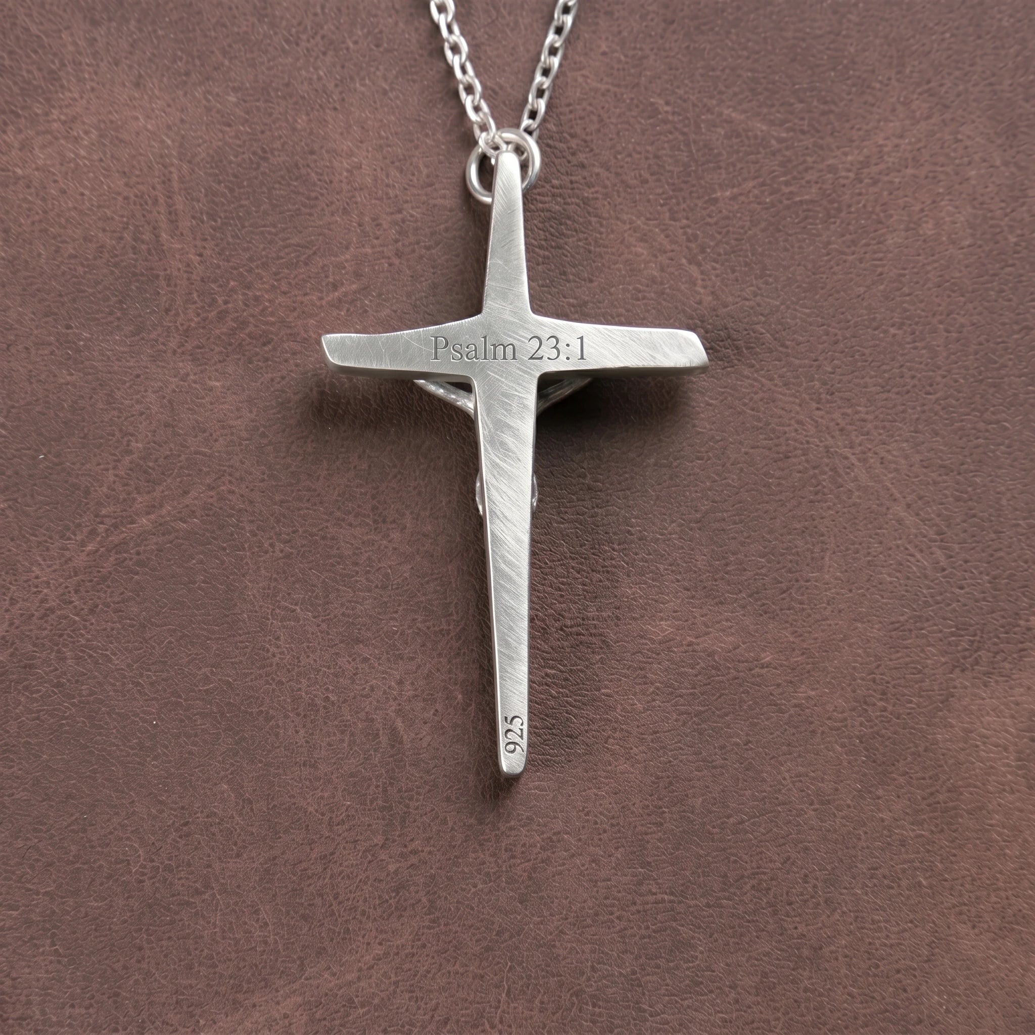 Personalized 925 Silver Papal Crucifix Pendant Timeless Faith Necklace