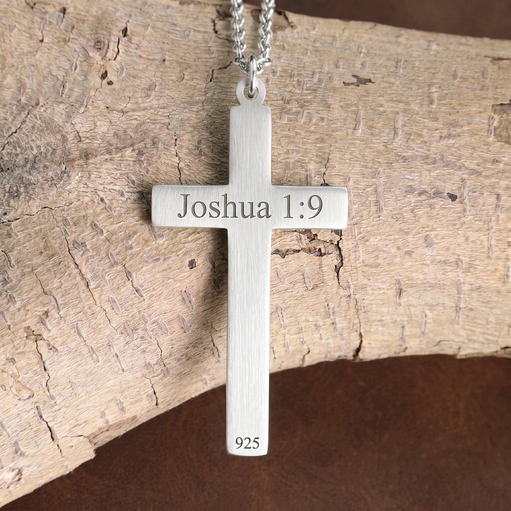 Custom 925 Sterling Silver Crucifix Necklace for Divine Salvation & Protection
