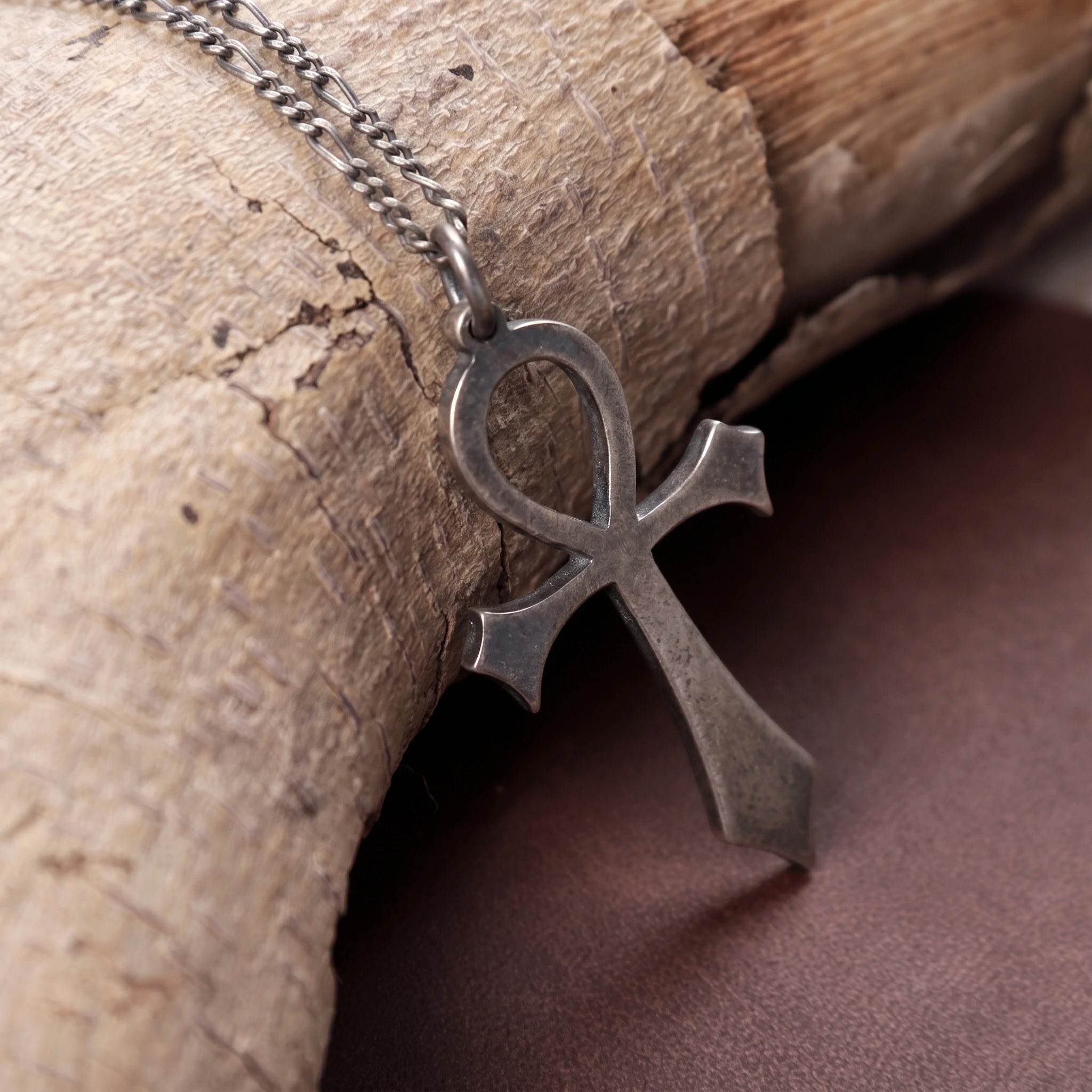 925 Sterling Silver Ankh Key of Life Durable Cross Pendant Faith Gift
