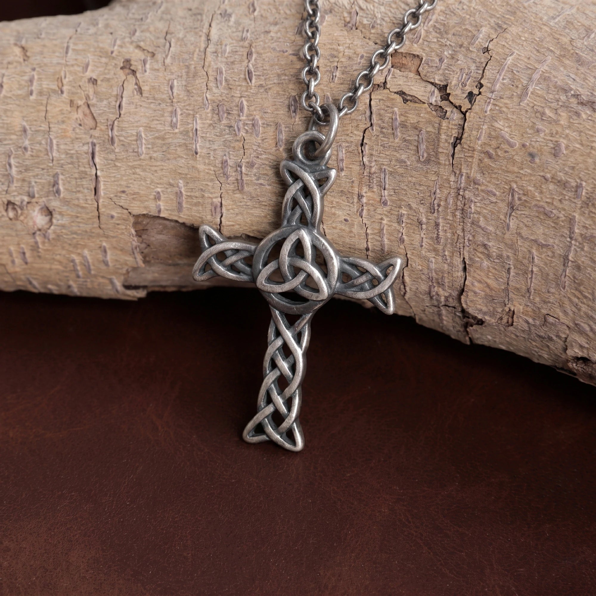 925 Sterling Silver Celtic Cross Pendant for Divine Grace & Eternal Protection