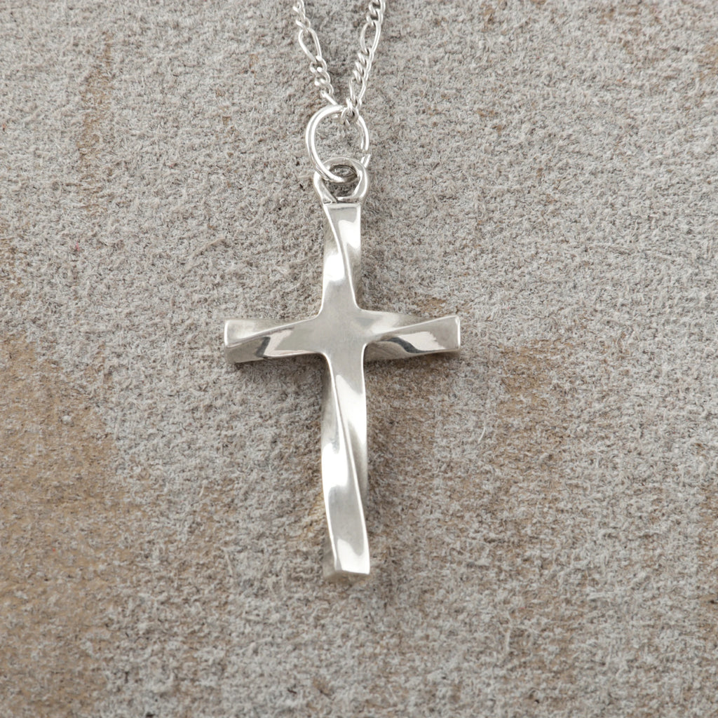 925 Sterling Silver Infinite Mobius Holy Cross Durable Faith Pendant Necklace