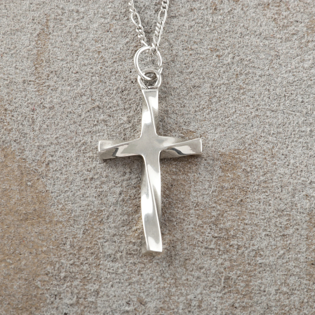 925 Sterling Silver Infinite Mobius Holy Cross Durable Faith Pendant Necklace