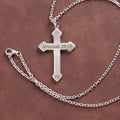 Custom Engraved 925 Sterling Silver Cross Pendant for Everlasting Devotion