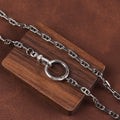 Unisex 925 Sterling Silver Mariner Anchor Chain Necklace-Spring Clasp for Pendant