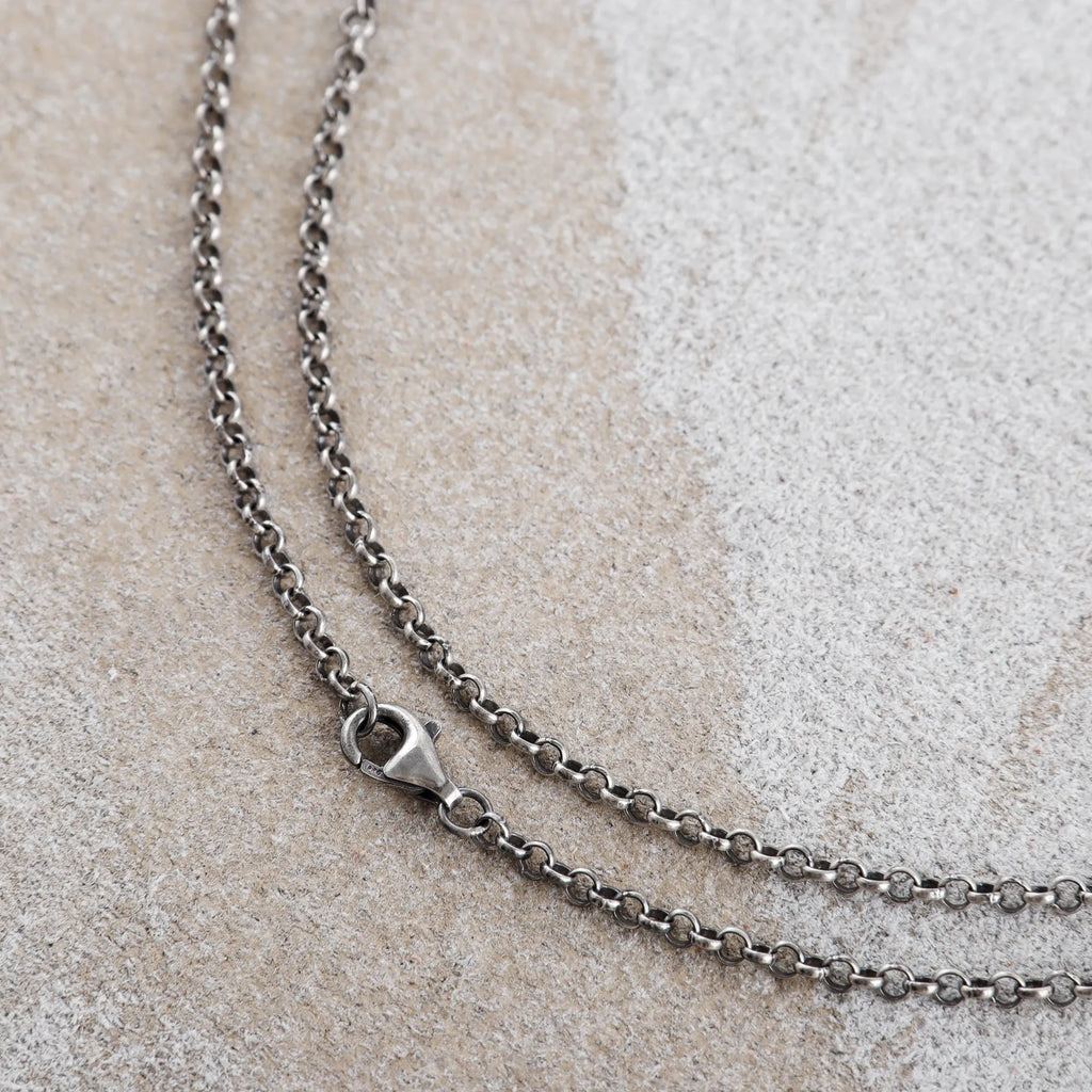 925 Sterling Silver Belcher Rolo Chain, Unisex Pendant Necklace, 3mm-8mm Sizes