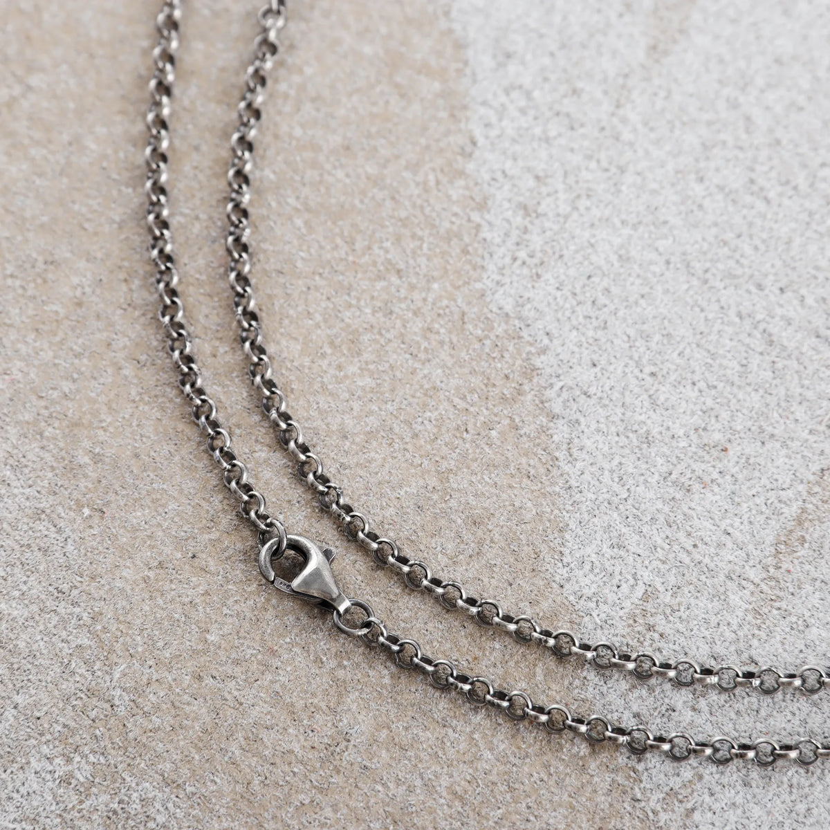 925 Sterling Silver Belcher Rolo Chain, Unisex Pendant Necklace, 3mm-8mm Sizes