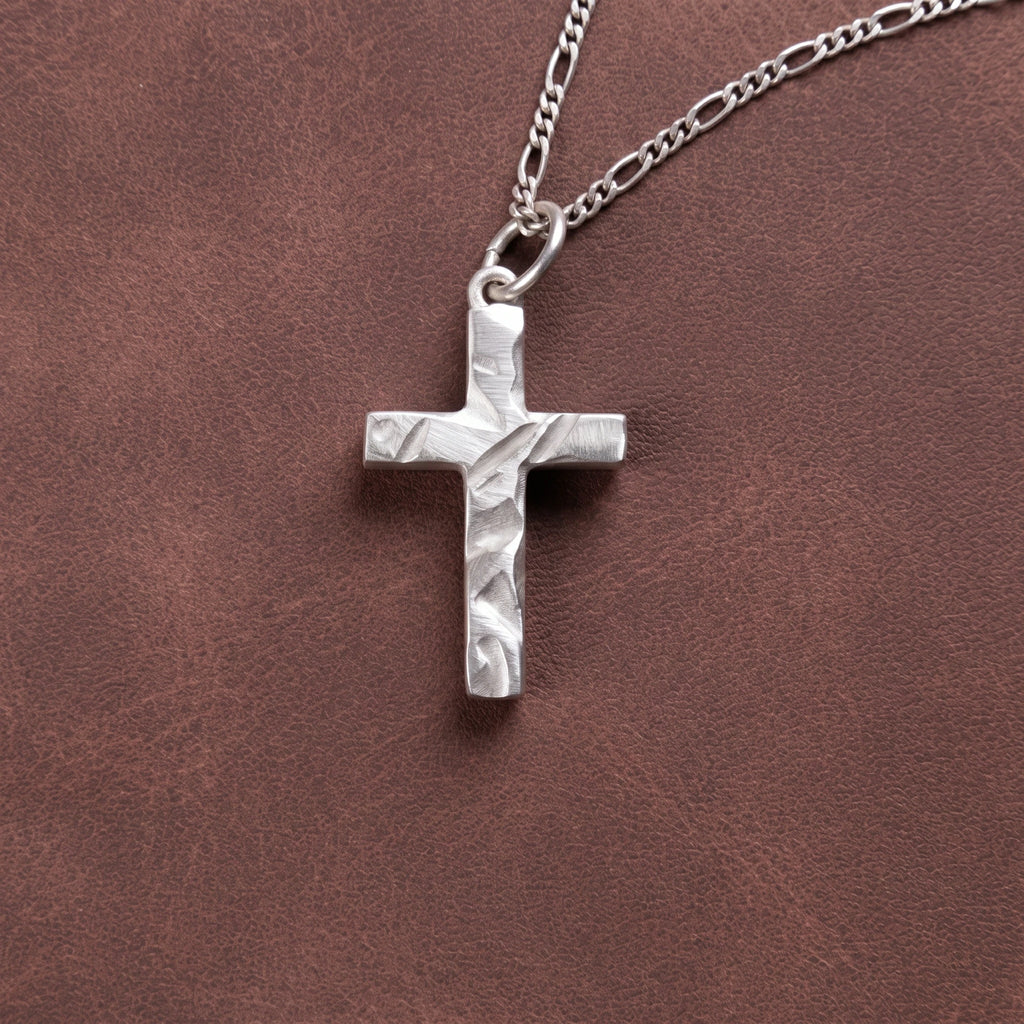 Solid 925 Sterling Silver Inset Crucifix Sacred Heirloom Protection Gift for Him Her