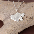 925 Sterling Silver Ginkgo Leaf Pendant Delivering Organic Grace And Timeless Charm