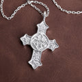 Custom 925 Sterling Silver Celtic Cross Pendant Enclosing Your Heart In Eternal Holy Light