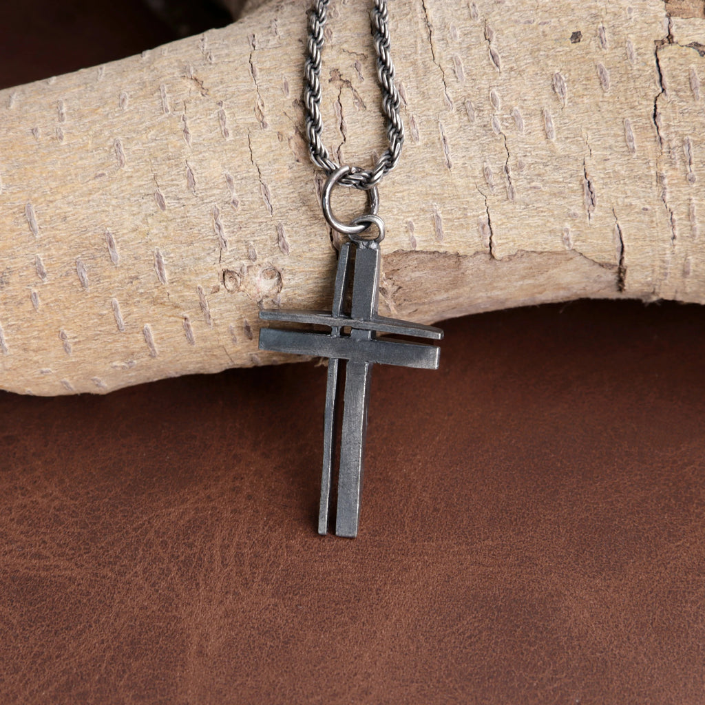 925 Sterling Silver Layered Cross Pendant Shielding Your Soul In Unshakeable Faith