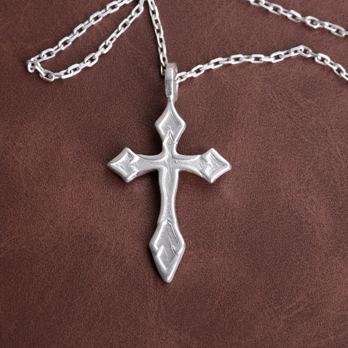 Custom 925 Sterling Silver Spearhead Cross Pendant Shielding Your Soul In Holy Faith